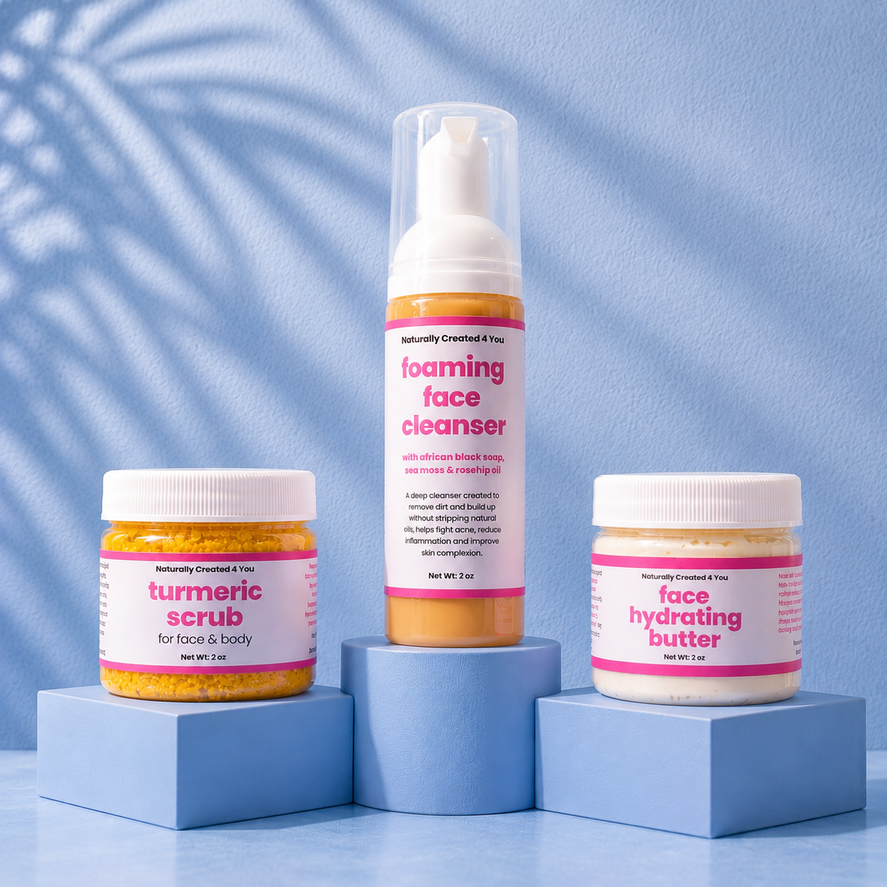 Natural skincare routine for acne