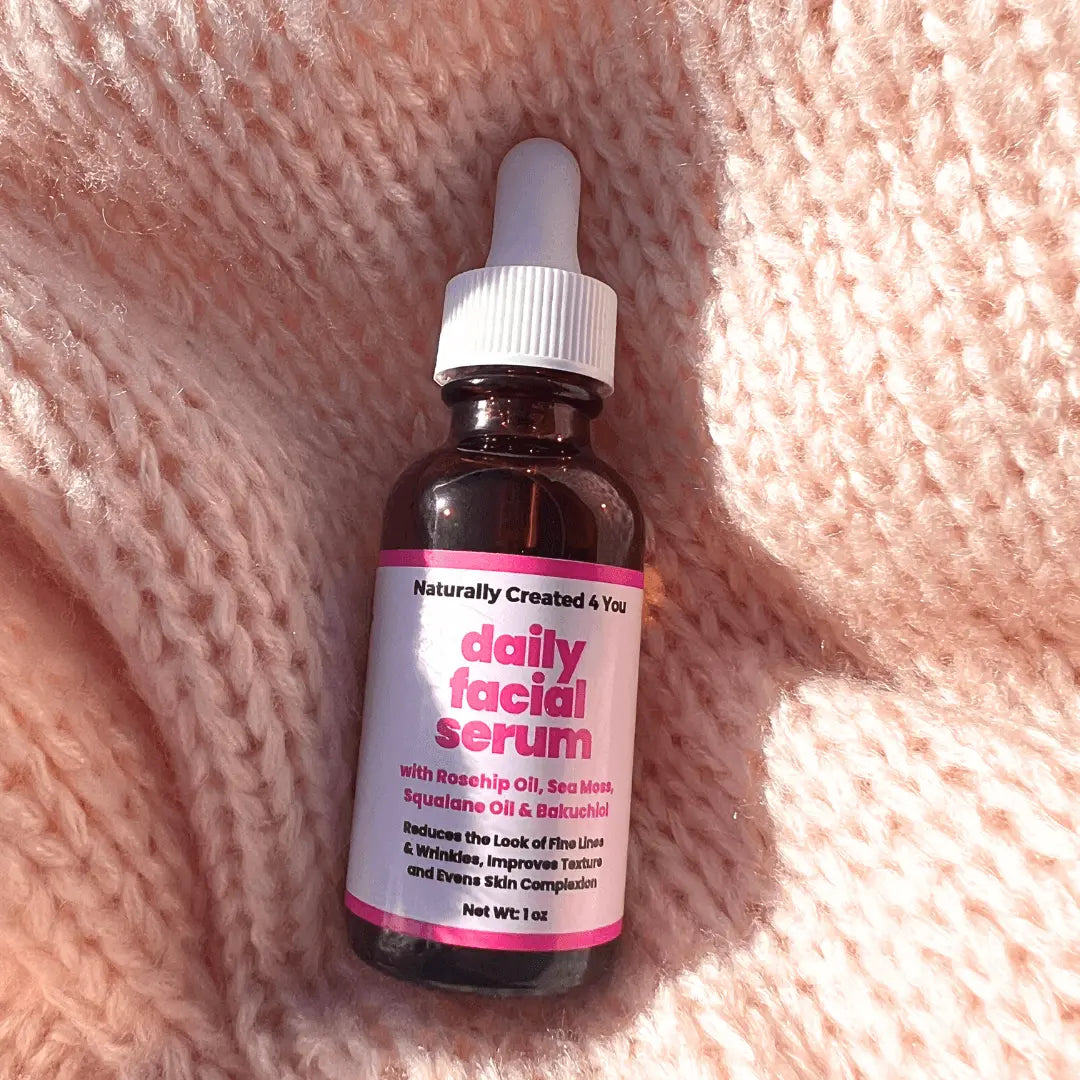 daily facial serum - natural retinol alternative - Naturally Created 4 You