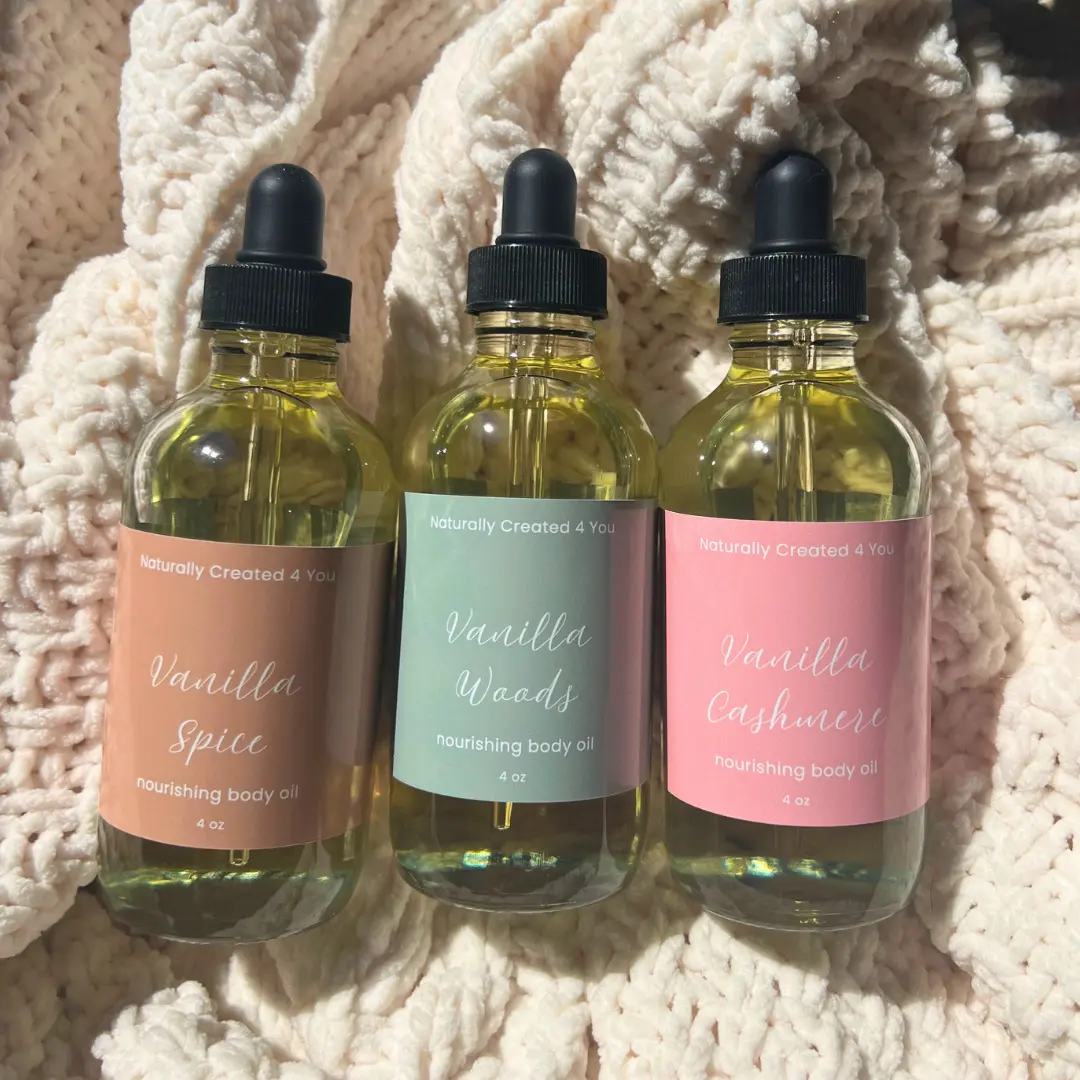 Falling for Vanilla Body Oil Trio Naturally Created 4 You