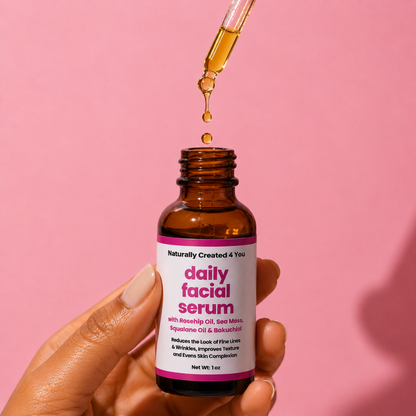 daily facial serum - natural retinol alternative Naturally Created 4 You