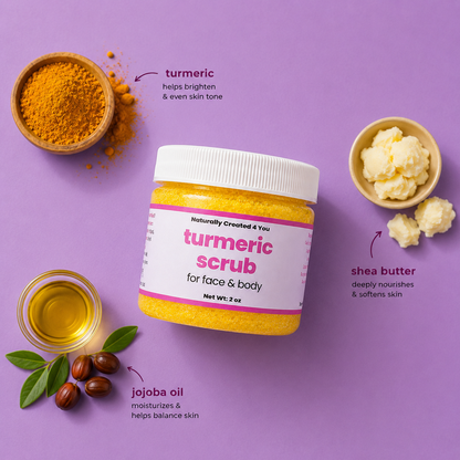 turmeric scrub Naturally Created 4 You